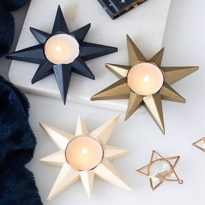 Something Different Wholesale - Wholesale Candle Holder - Navy Star Tealight Candle Holder3