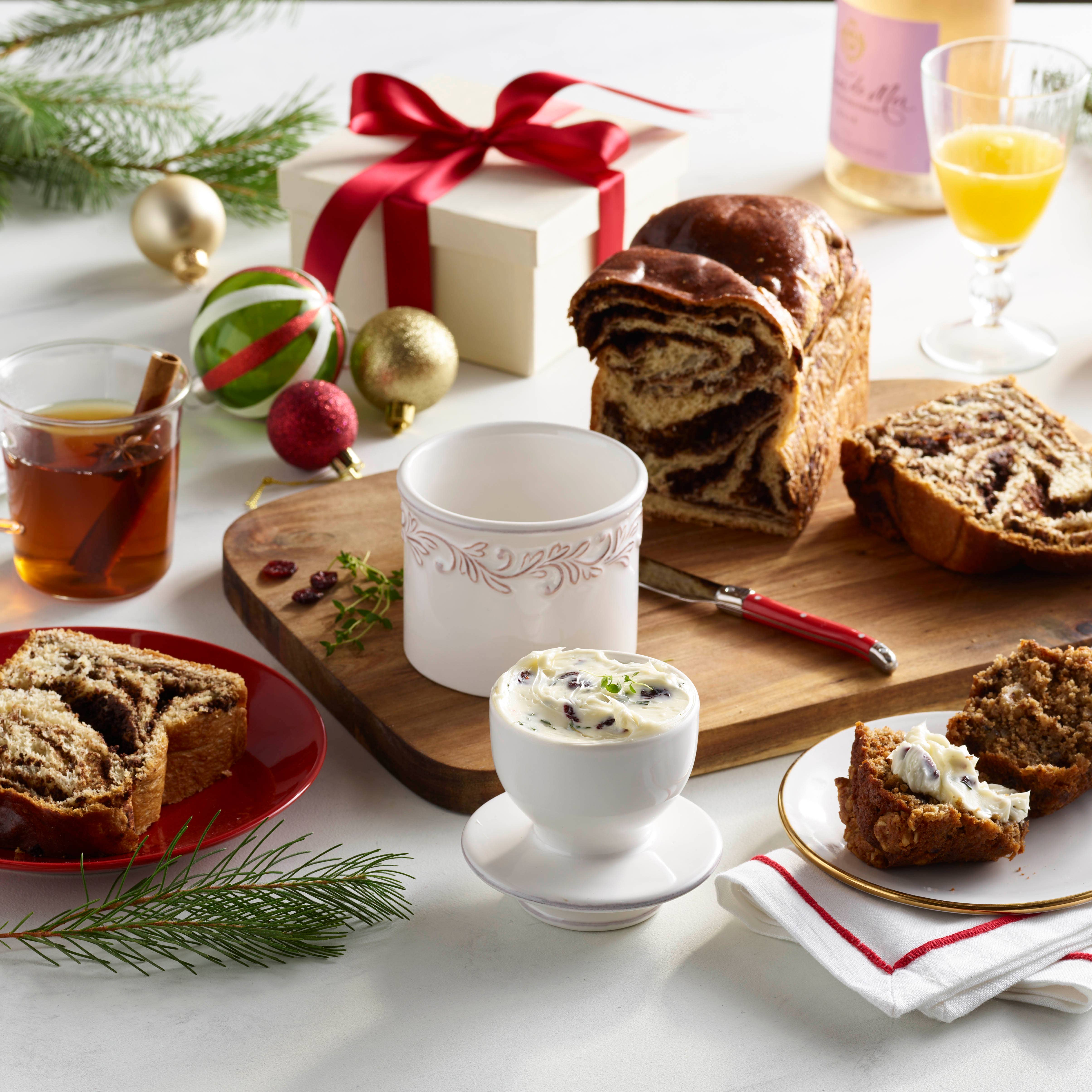 The Original Butter Bell® Crock - Venta al por mayor Platos para mantequilla - Vasija The Original Butter Bell®, lino blanco envejecido2