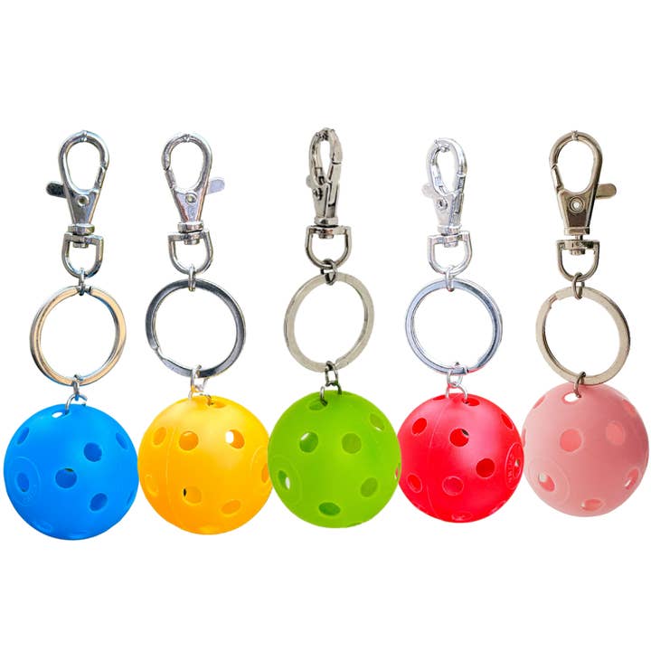 Born to Rally - Wholesale Keychain – Unisex - Pickleball Ball Zipper Pull Keychain