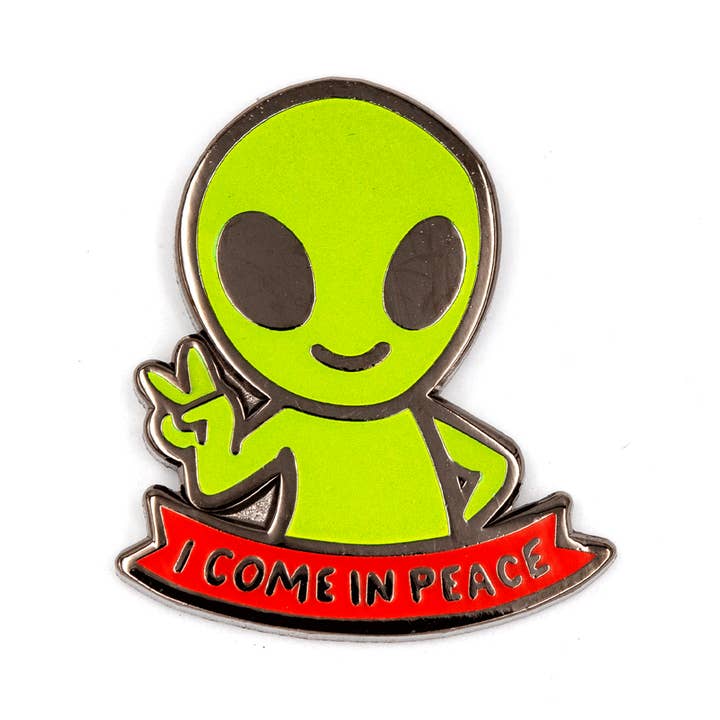 I Come In Peace Alien Pin for wholesale by These Are Things