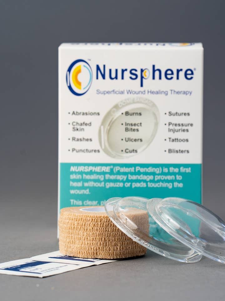 Nursphere® Original Clear Dome Bandages™/Wound Tracker™ App for wholesale by Nursphere Original Dome Bandages