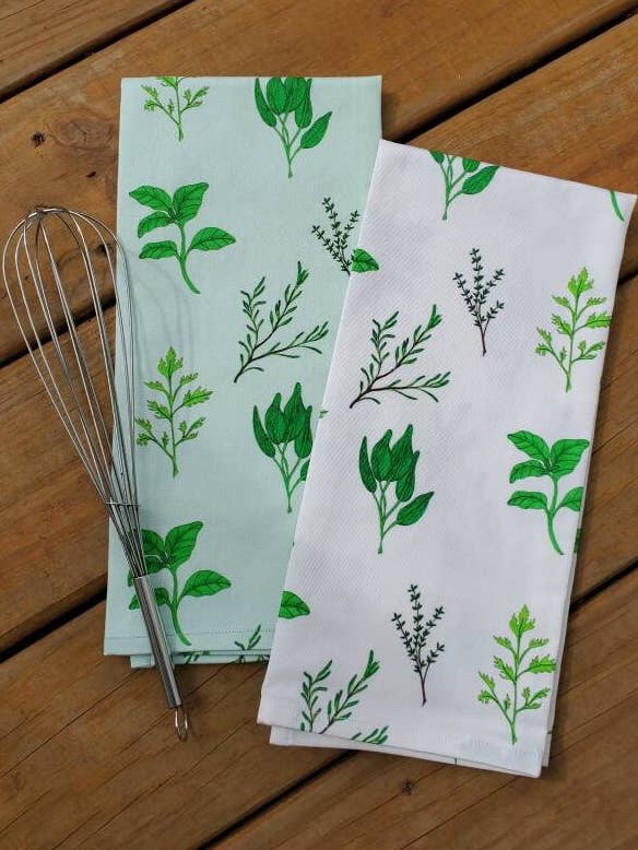 Herb Tea Towel for wholesale by Maple Moon Designs