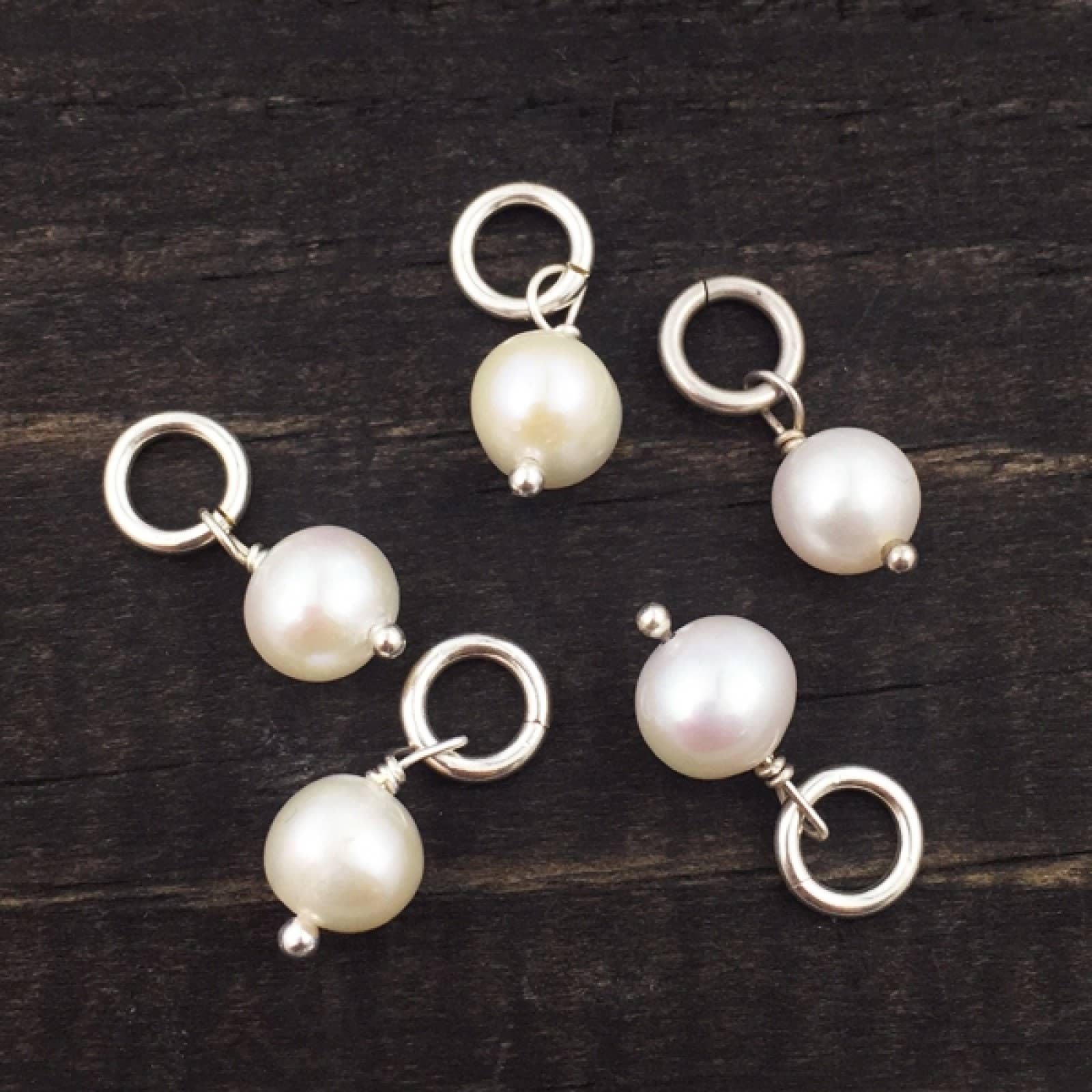 The Vintage Pearl - Wholesale Individual Charm/Pendant - Birthstone Swarovksi Crystal Charms1