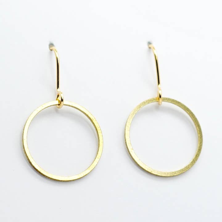 Copper Bee - Wholesale Dangle Earrings - Simplicity Collection | Circle Earrings0