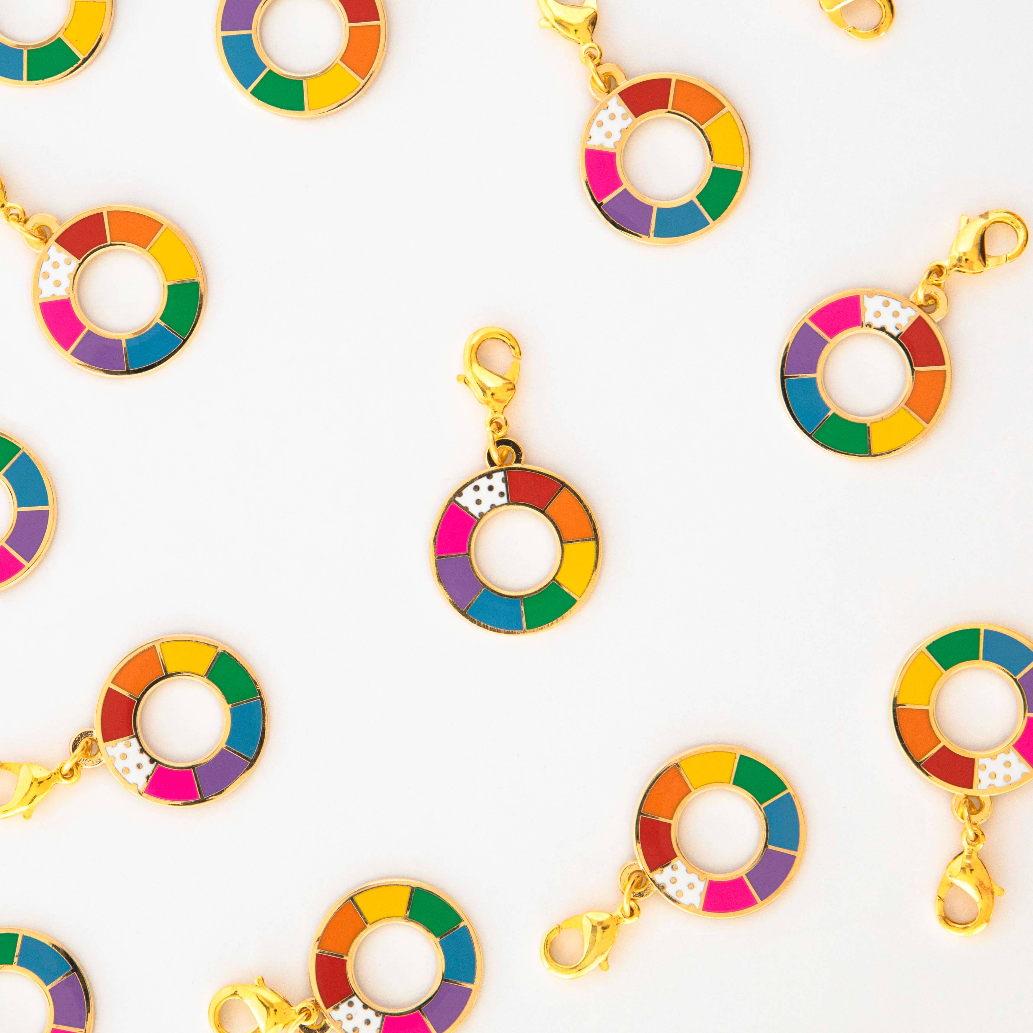 Sarah Hearts - Vente Accessoire de sac/sac à main – unisexe - Porte-zip amovible roue chromatique1