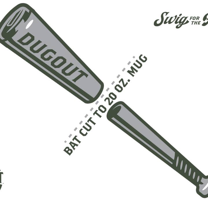 Dugout Mugs - Wholesale Insulated Mug/Tumbler - Metal Basbeall Bat Barrel Mug - MLB Gift for Dad