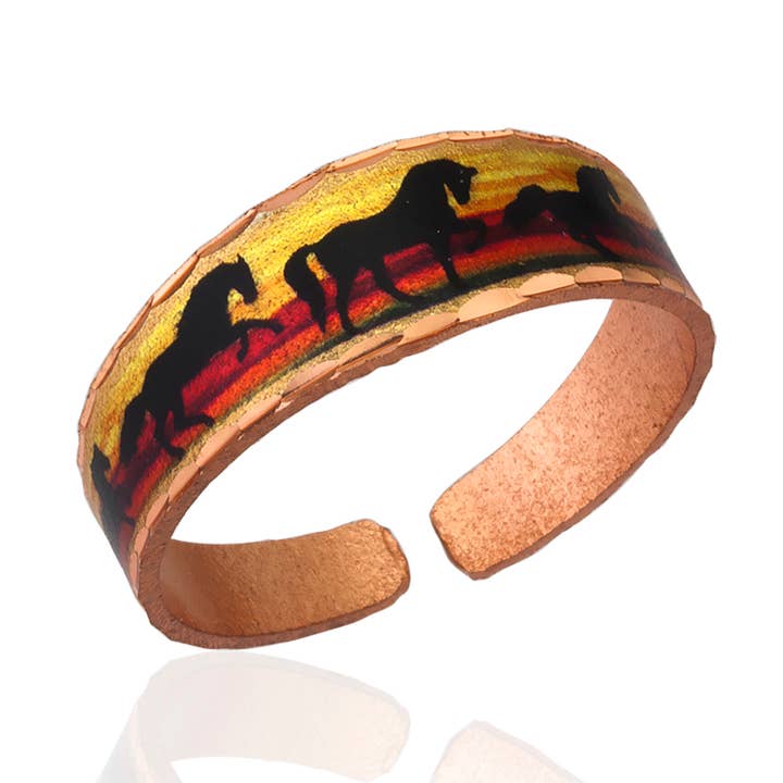 RNS 35 Unik Häst Justerbar Ring för wholesale av COPPER ARTS INC.