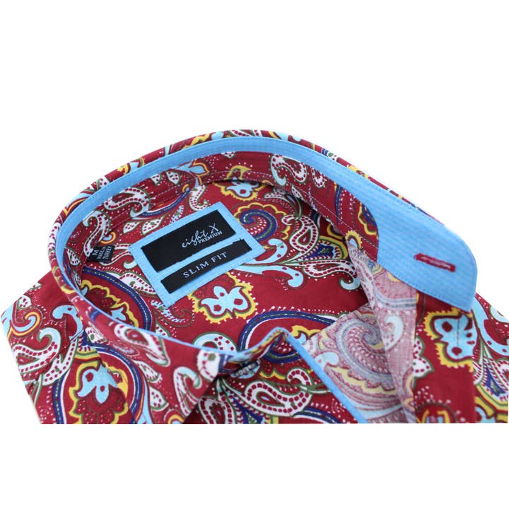 Large Paisley Print Shirt for wholesale by EIGHT X