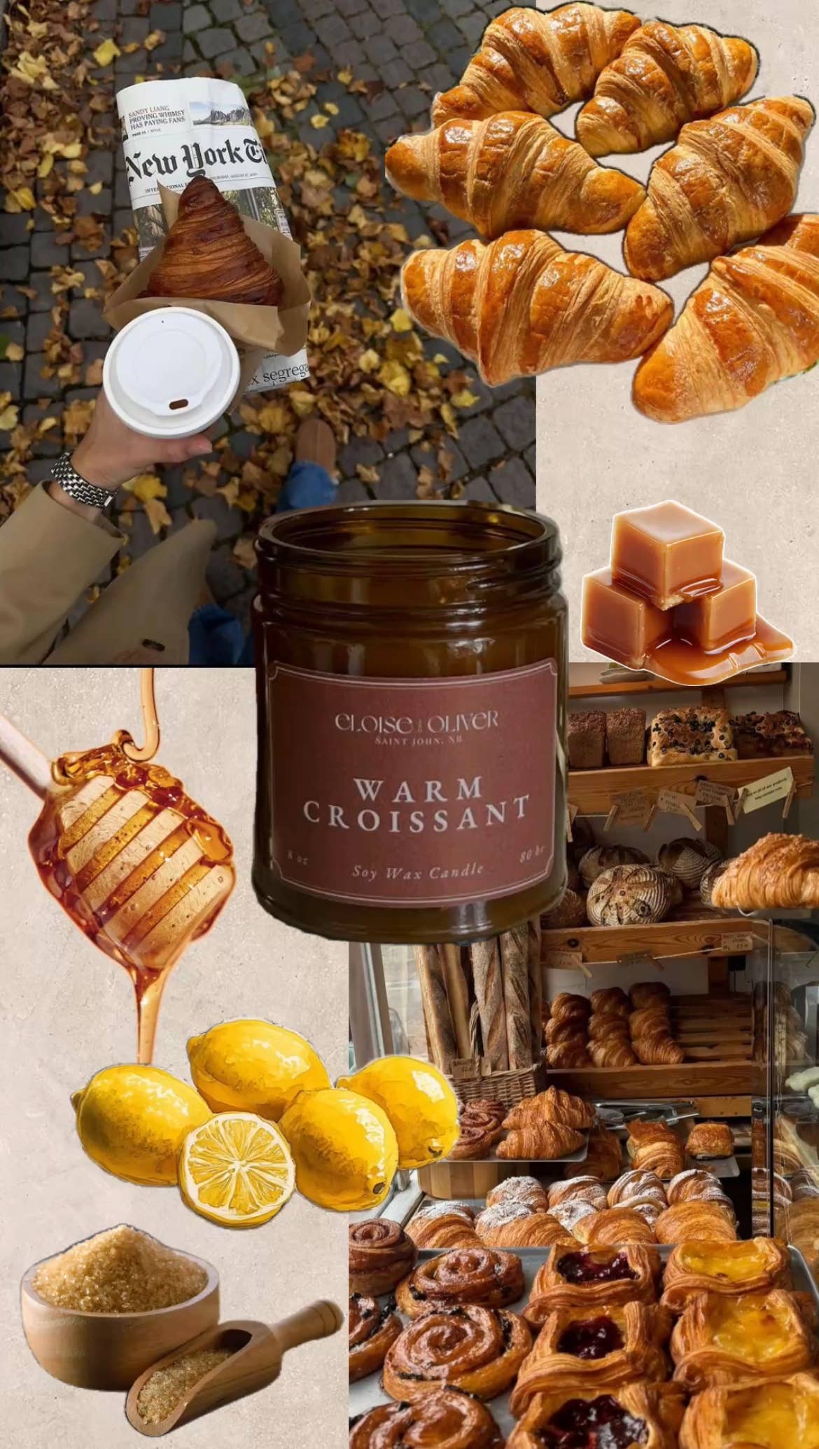 Eloise and Oliver – Vela em jarro/copo por atacado – Vela Warm Croissant 226 g2