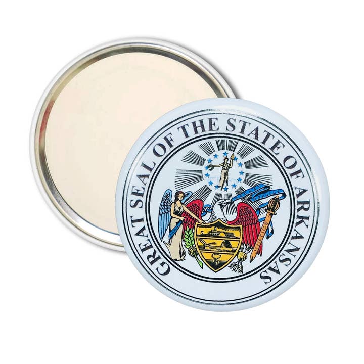 Purse Mirror - State Seal Arkansas - USA for wholesale by Worldwide Souvenirs