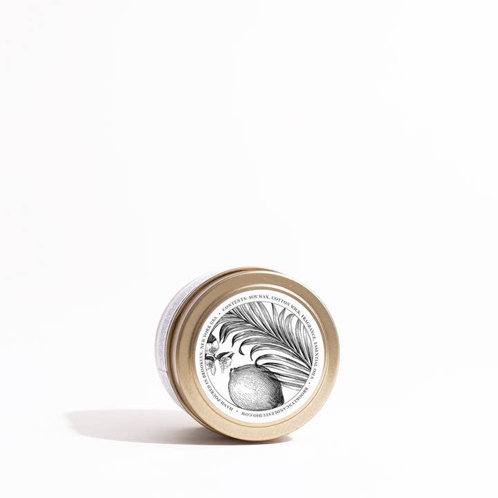 Brooklyn Candle Studio - Wholesale Travel Candles - Hawaii Rain Gold Travel Candle (Seasonal)