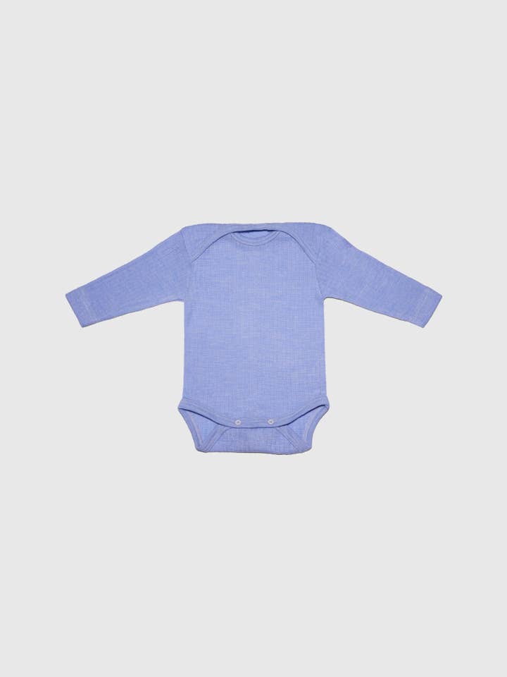 MINI LILA - Wholesale Bodysuit (Non-Footed) - Baby - Organic Cotton, Merino Wool and Silk Long-sleeved Onesie2