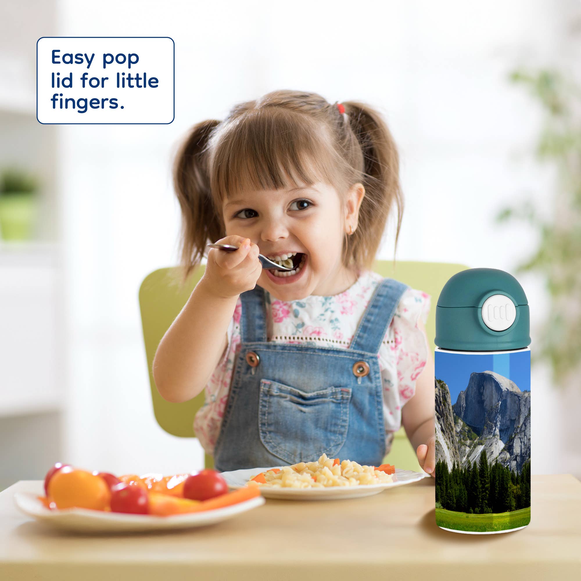 3dRose - Vendita all'ingrosso Borracce - 3dRose, Half Dome, Valle del Pavimento, prato, Yosemite NP, California, USA, Borraccia per Bambini7