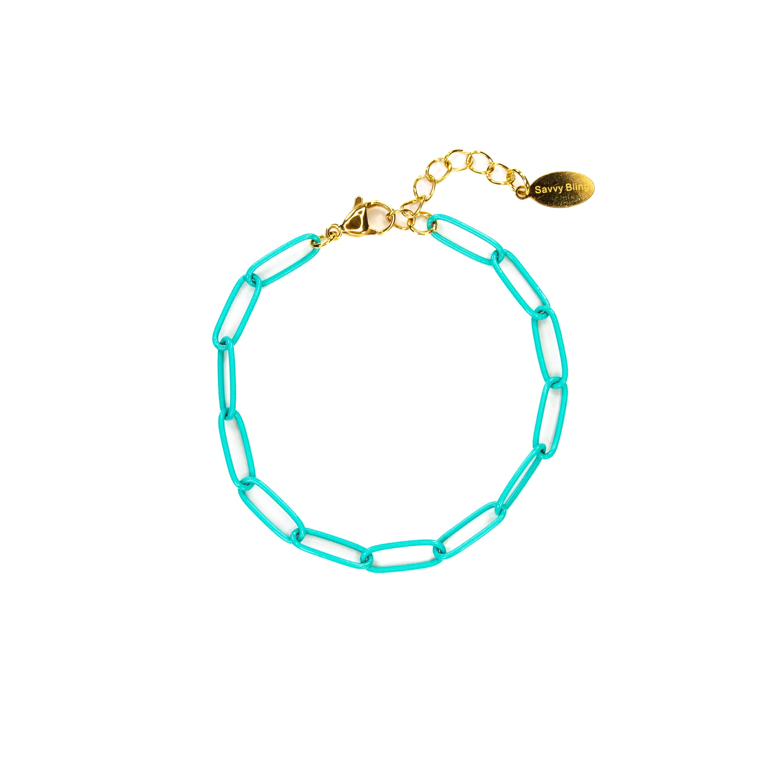 Savvy Bling - Wholesale Link & Chain Bracelet - Enamel 16+ Colors paperclip chain link bracelet22