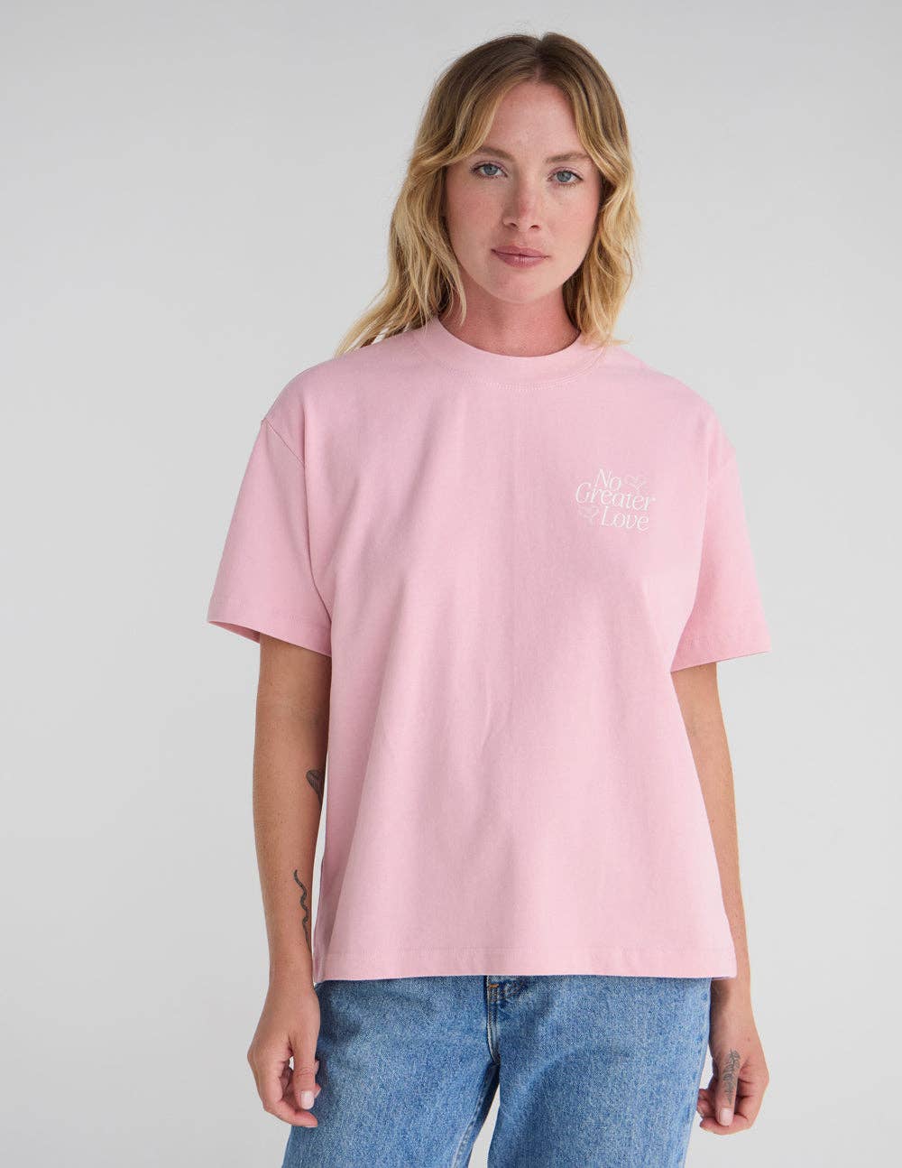 Elevated Faith - Wholesale Screen Printed T-Shirt - Women's - No Greater Love Unisex Tee2