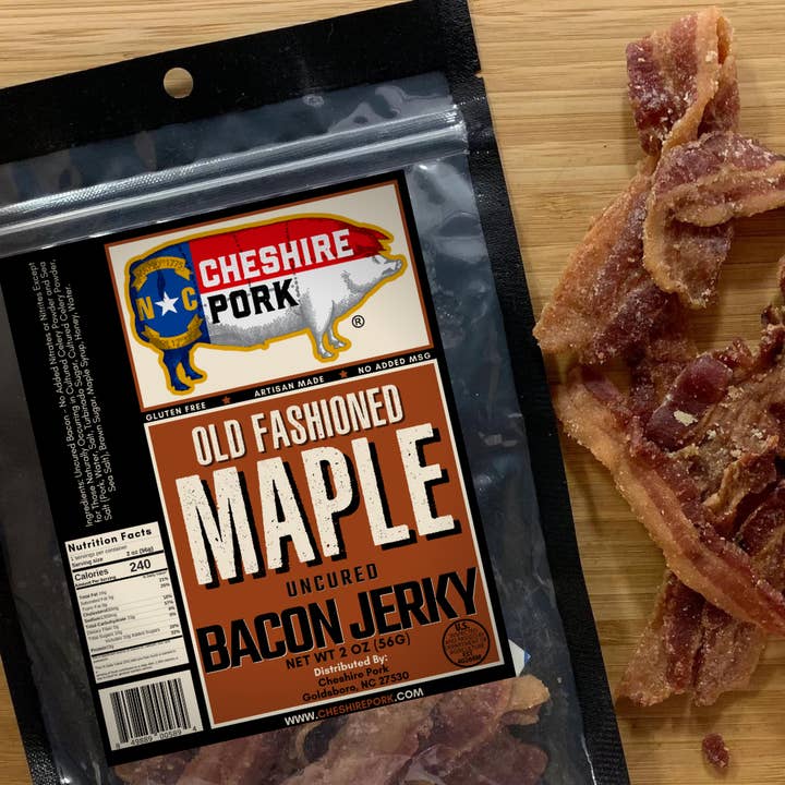 Jerky au bacon à l'érable pour la vente par Cheshire Pork