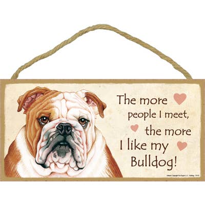 Dog plaques that are USA made that measure 5" x 10" in size for wholesale by SJT Enterprises, Inc.