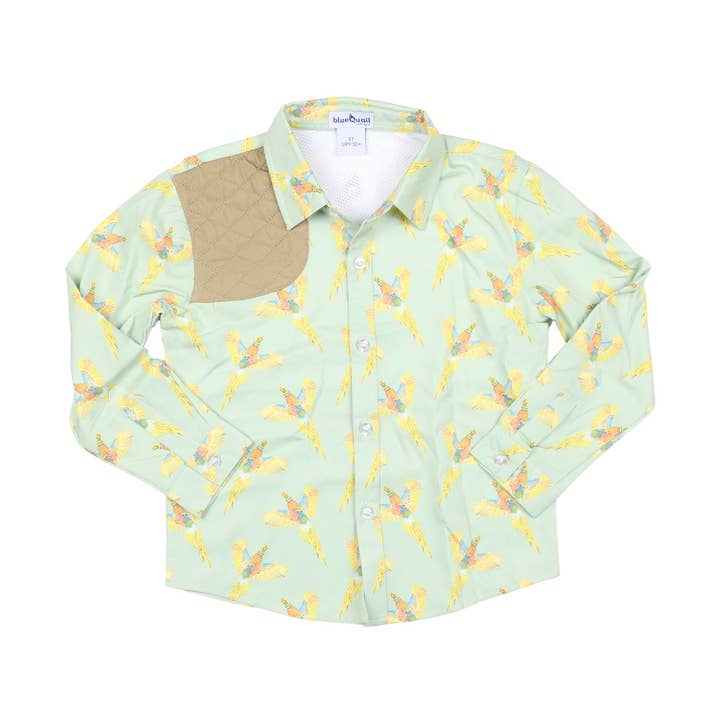 Pheasants Long Sleeve Shirt for wholesale by BlueQuail Clothing Co.