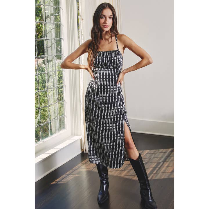 ECLIPSE New MoonTie Back Midi Dress for wholesale on Faire
