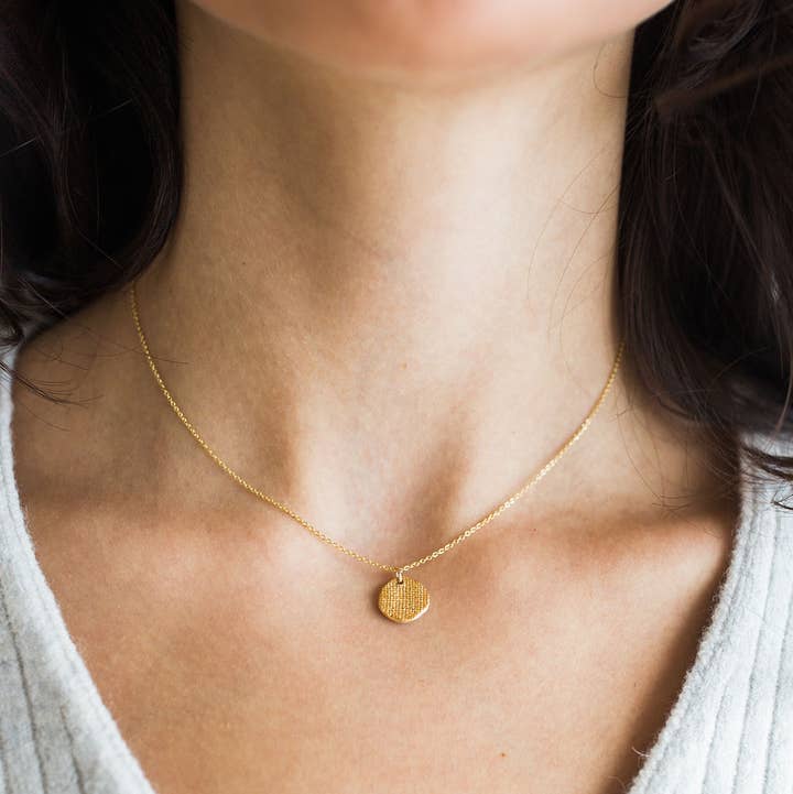 Jenna Vanden Brink Ceramics - Wholesale Pendant/Charm Necklace - Sun and Moon Necklace (mini)0