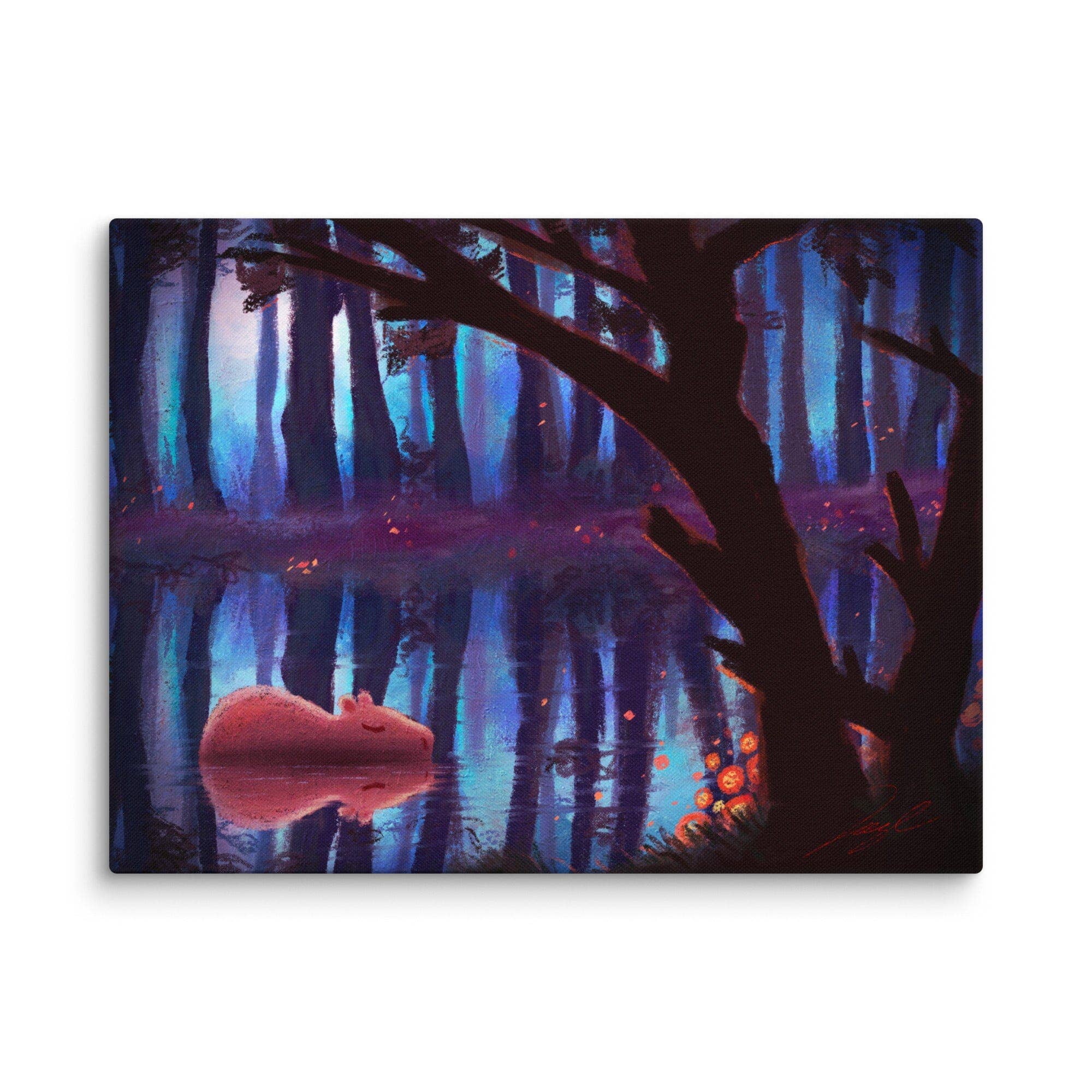 JoyousJoyfulJoyness - Wholesale Painting/Drawing - "Capybara in a Forest" Painting [Unfoiled]5