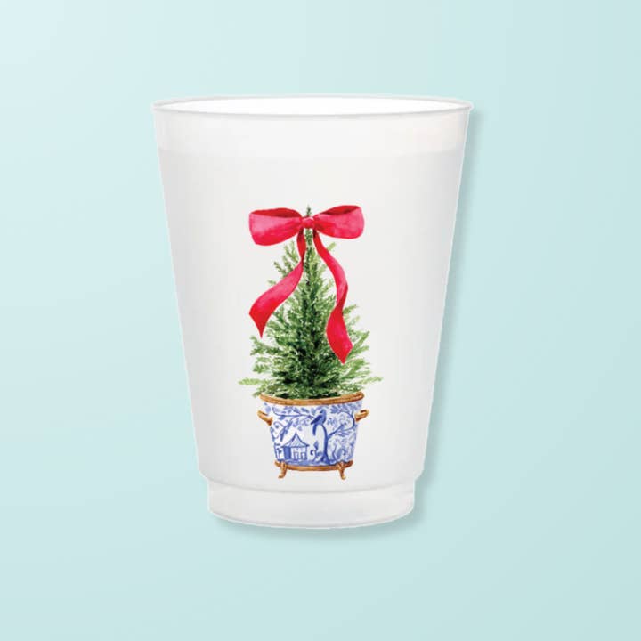 Taylor Paladino - Wholesale Disposable cup - Christmas Ginger Pot Frosted Cups1