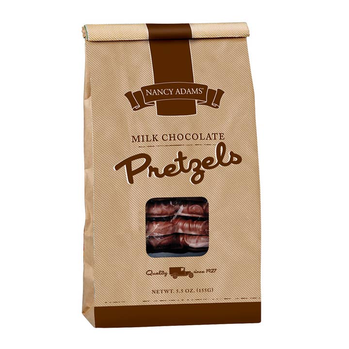 NANCY ADAMS MILK CHOCOLATE PRETZELS BAG for wholesale by AmuseMints