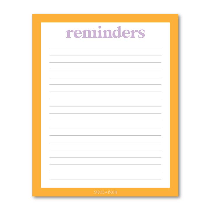 Erinnerungen/Notizblock für den Großhandel von Stevie + Bean Paperie