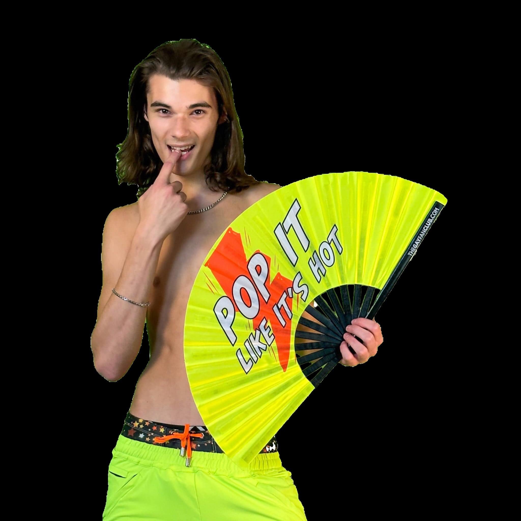 The Gay Fan Club - Wholesale Handheld Folding Fan - Poppers Fan (UV)6