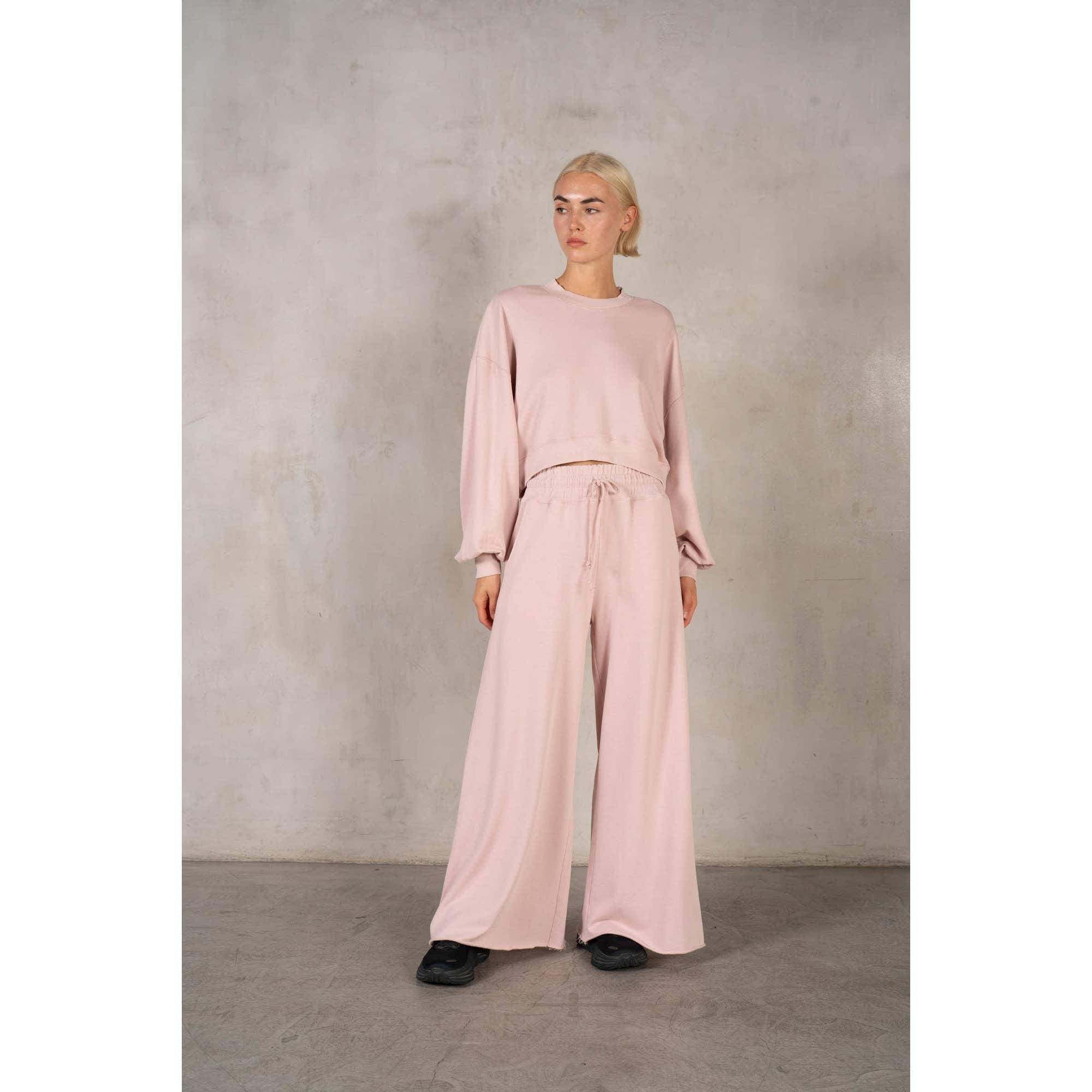 lalamia - Wholesale Pants - Women's - Matching Rib Wide Oversize Sweatpants38