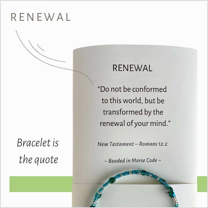 VERLENGING - Wees niet -
Spiritueel citaat in morsecode voor wholesale door Wear a Touch of Spirit