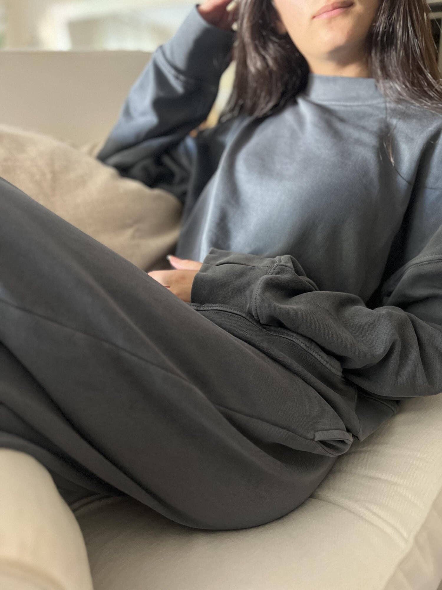 L'ovedbaby – wholesale Lounge Sweatpants/jogging bottoms – Women's – Moonstone | Women's Organic Fleece Joggers2