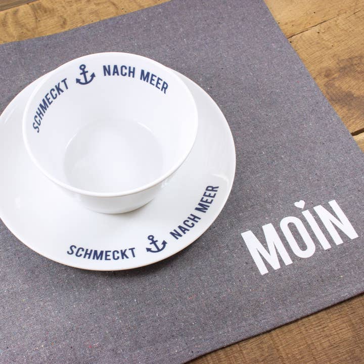 Bow & Hummingbird – wholesale Bordstablett – Maritim bordstablett Moin av återvunnen bomull4