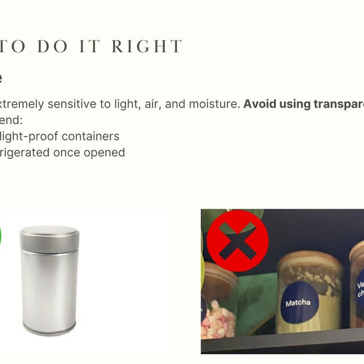 brut tea – wholesale Food storage container – Matcha Tin with Airtight Double Lids 12 OZ1