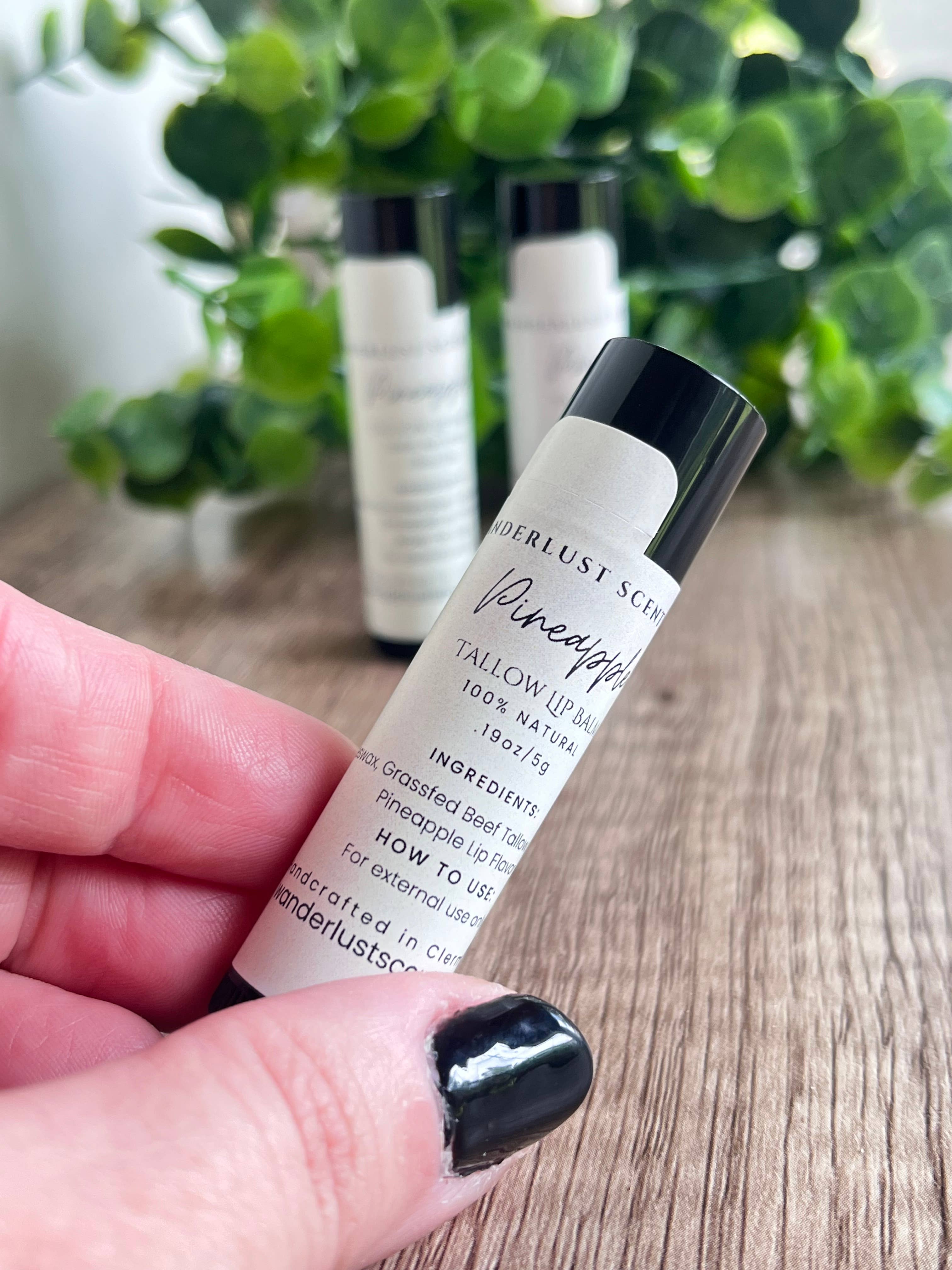 Wanderlust Scents Co. - Wholesale Lip Balm - Moisturizing Grass Fed Tallow Lip Balm Multiple Scents2