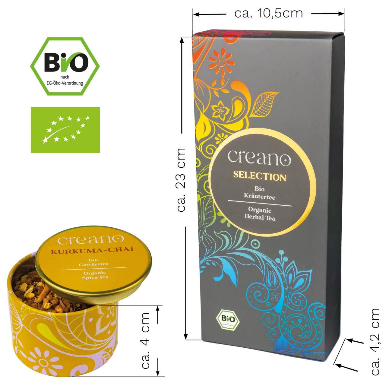 Creano - Wholesale Tea Bags - 3rd Dose Grobschnitt BIO Herbal Tea “Spicy” Tea Mix Creano1