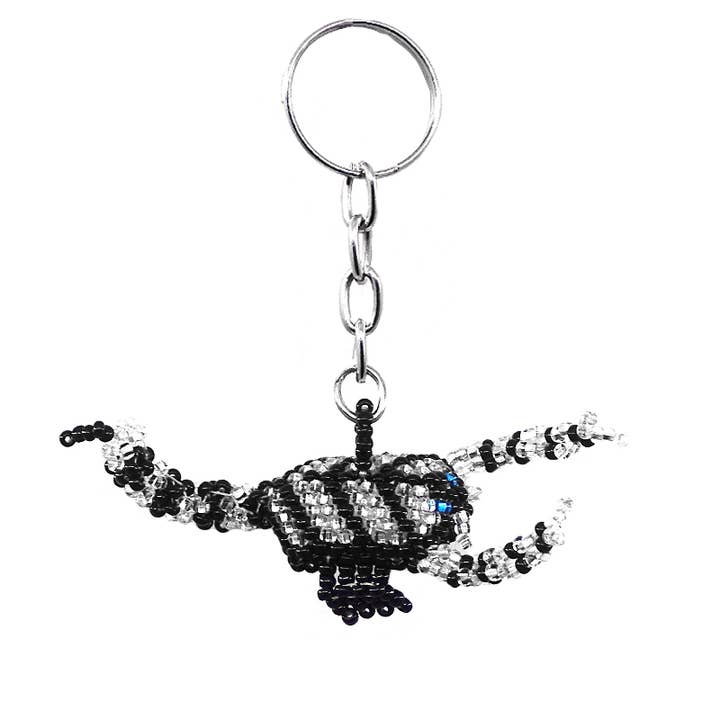 Beaded Scorpion Seed Bead Figurine Keychain for wholesale by Pichincha