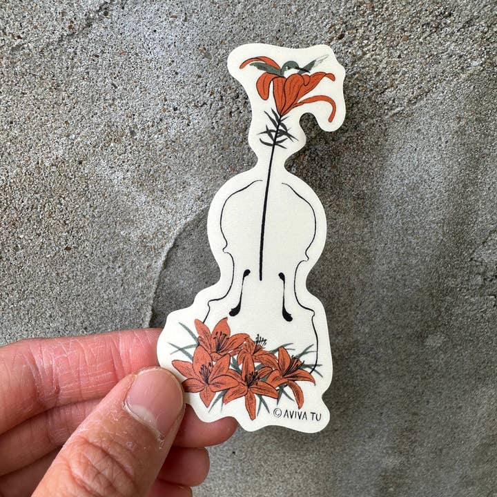 AVIVA TU LLC - Wholesale Sticker - Sticker-Botanical Music Instruments11