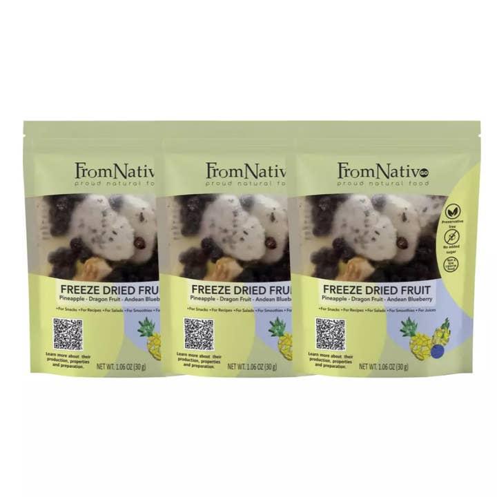 FromNativoGo | Freeze Dried Fruit Snack: 3Pack | 3.05OzE for wholesale by BOSANET