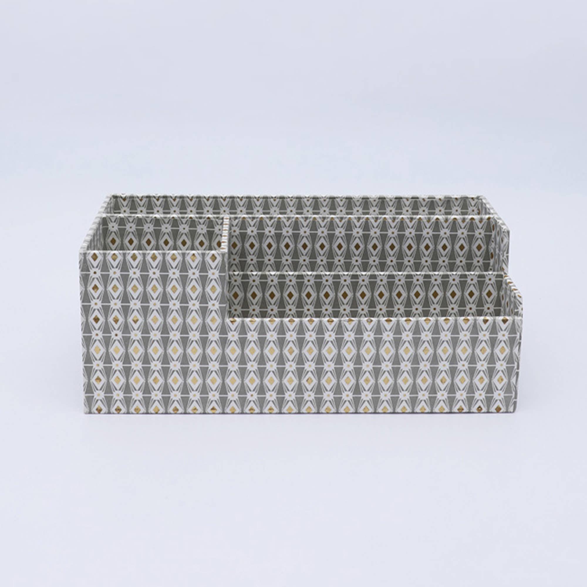 ExpoBazaar – wholesale Desk organiser – Desk Organizer | Grey | Recycled Cotton Paper1