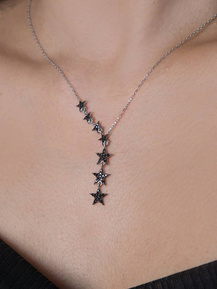 Collier pour femmes Modèle Voie lactée en argent 925 pour la vente par Volenia Silver