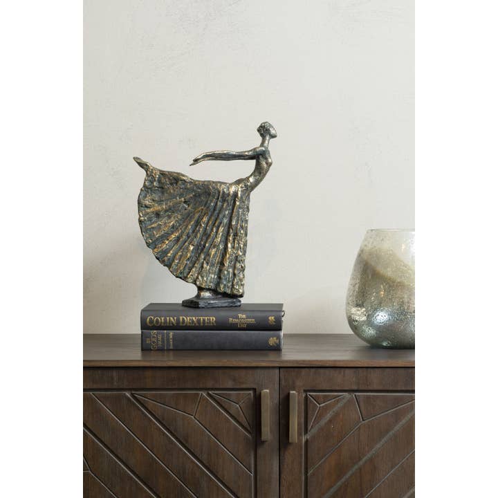 The Libra Company – Escultura por atacado – Ressina Bronze Permanente Lady Dancer4