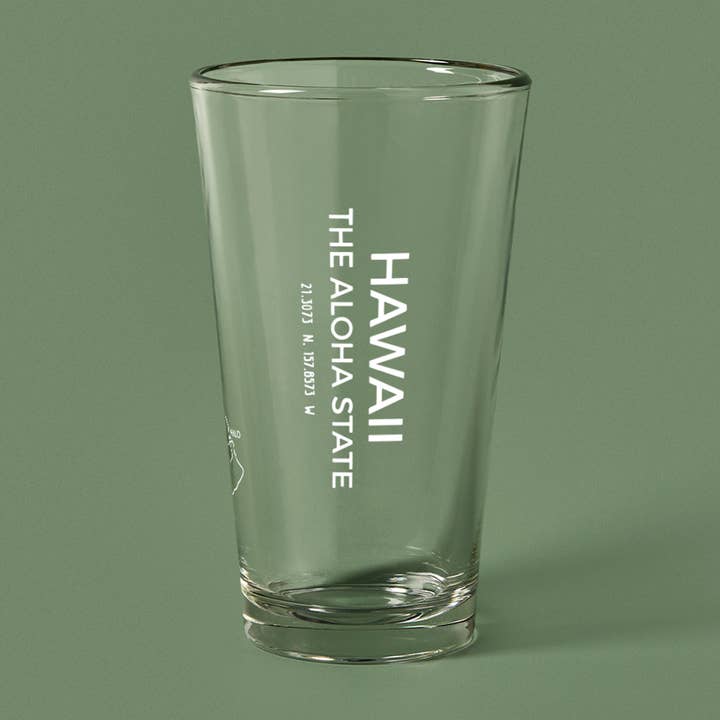 THE PINT - Hawaii Map, 16oz for wholesale by NARBO