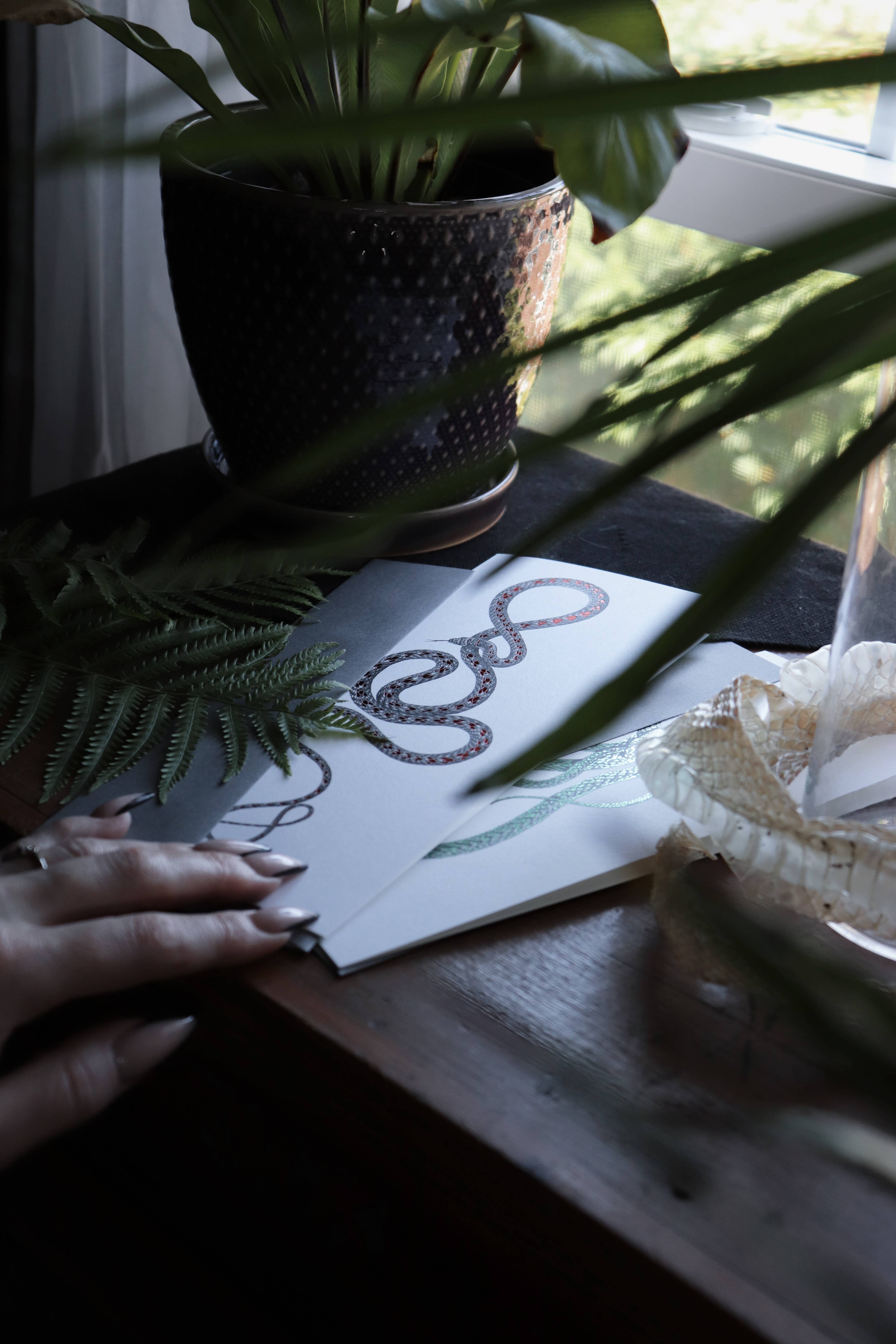 Open Sea - Wholesale Everyday Greeting Card - Paradise Flying Foil Snake Greeting Card3