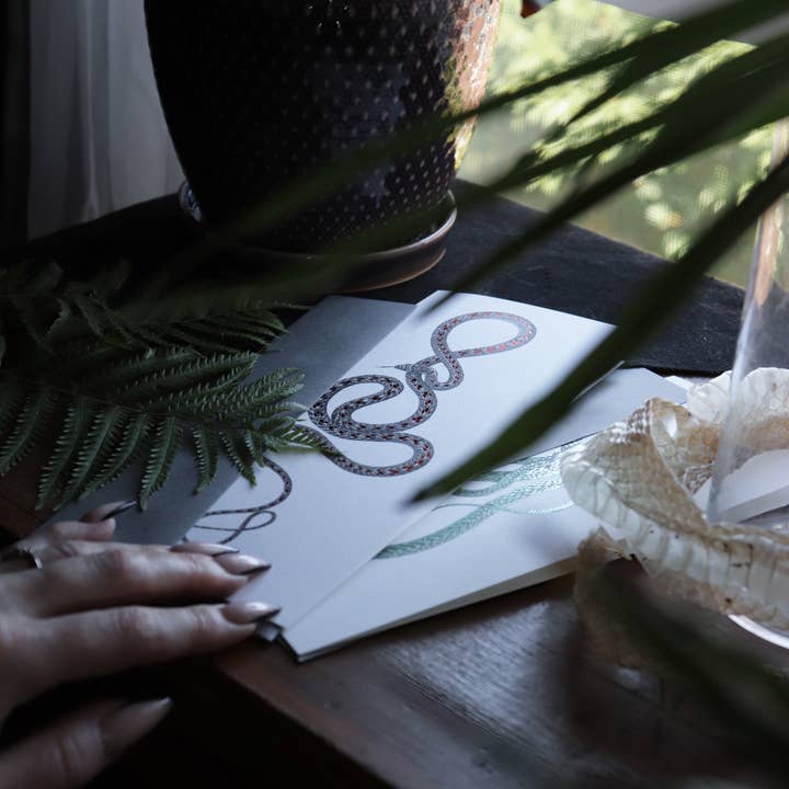 Open Sea - Wholesale Everyday Greeting Card - Paradise Flying Foil Snake Greeting Card3