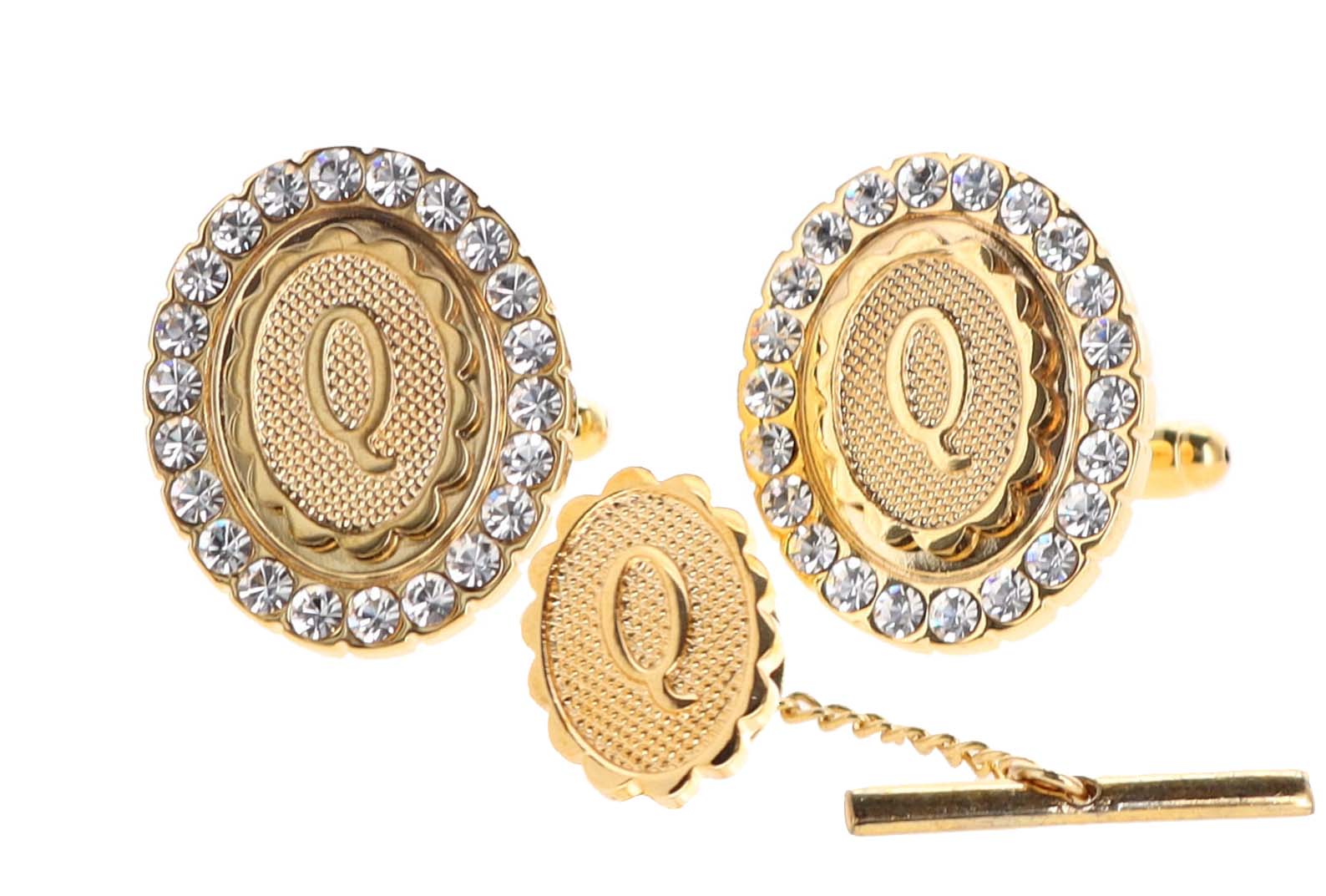 Dubal Brothers - Vendita all'ingrosso Gemelli - Gemelli e fermacravatte Vittorio Vico Bling iniziali: dalla A alla Z di Classy Cufflinks16