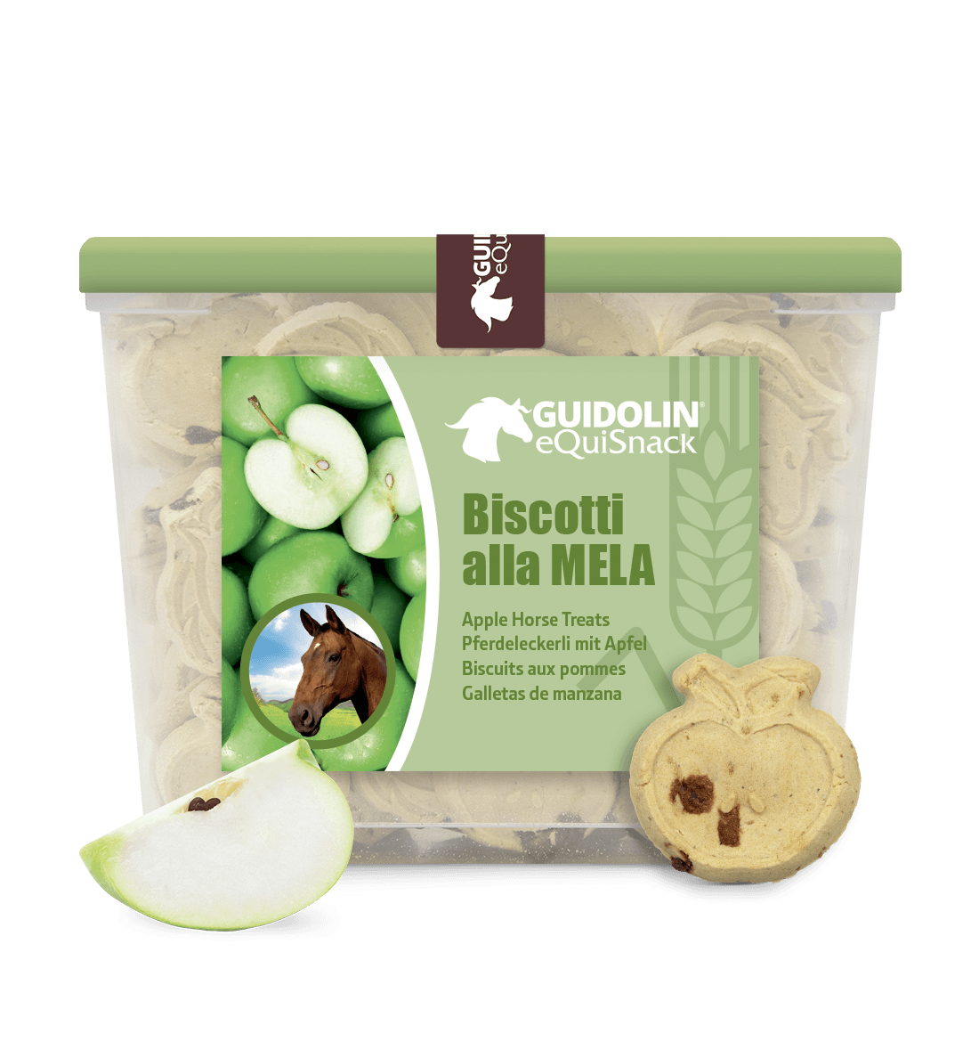 2G Pet Food, Equisnack, Equibar, Guidolin Gianni - Wholesale Pet Treats - Dog - Natural horse biscuits with apple | Made in Italy3