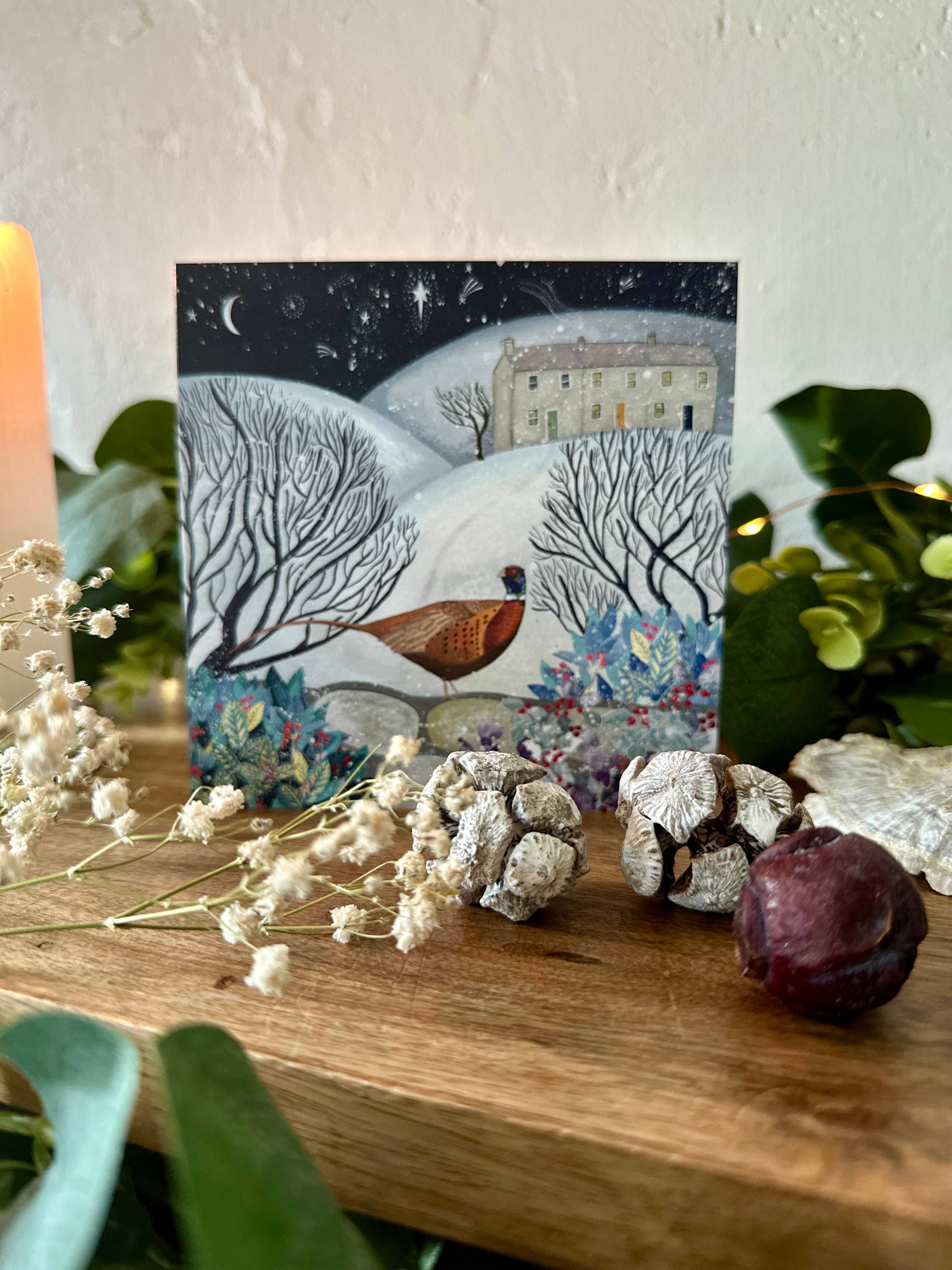 Glitter and Earth – wholesale Season’s Greetings card – Pack of 5 winter cards1