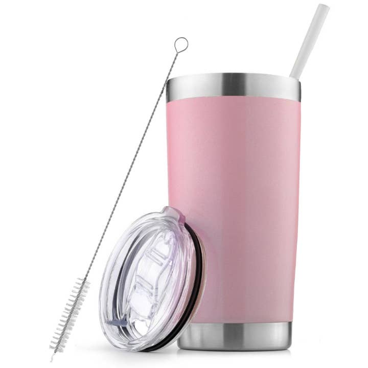 Zulay Kitchen - Wholesale Insulated mug/tumbler - Stainless Steel Insulated Tumbler With Lid and Straw - 20oz9