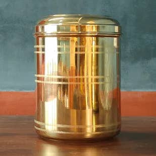 Brass Storage Containers: 4-5 kgs Capacity for wholesale by SAMA Homes